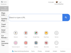 'mapsanddrivingdirectionstab.com' screenshot