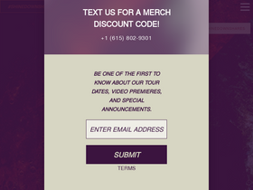 'shinedown.com' screenshot