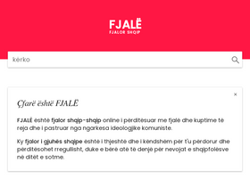 'fjale.al' screenshot