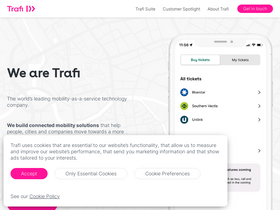 'trafi.com' screenshot