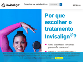 'invisalign.com.br' screenshot