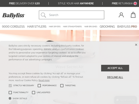 'babyliss.com' screenshot