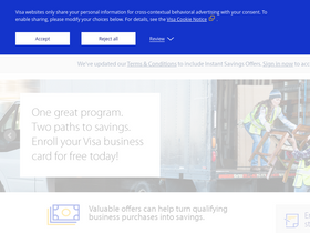 'visasavingsedge.com' screenshot