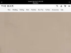 'thetiebar.com' screenshot