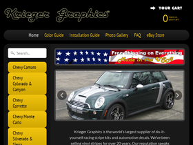 kriegergraphics.com homepage screenshot