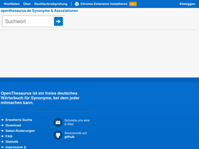 'openthesaurus.de' screenshot