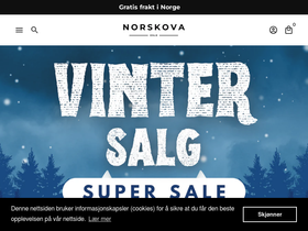 Norskova homepage screenshot