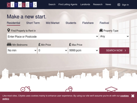 'citylets.co.uk' screenshot