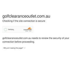 'golfclearanceoutlet.com.au' screenshot