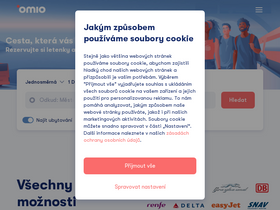 'omio.cz' screenshot