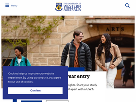 'uwa.edu.au' screenshot