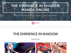 'eminenceinshadowmanga.com' screenshot