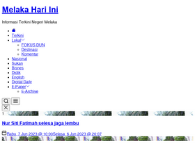 'melakahariini.my' screenshot