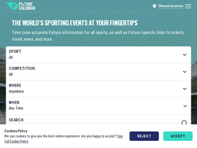 'fixturecalendar.com' screenshot