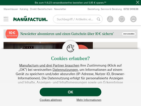 'manufactum.at' screenshot