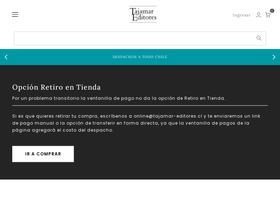 tajamar-editores.cl homepage screenshot