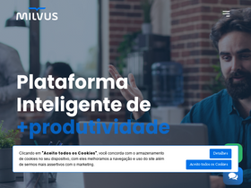'milvus.com.br' screenshot