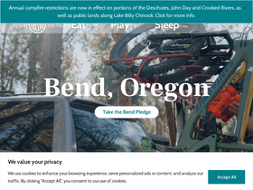 'visitbend.com' screenshot