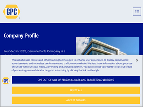 'gpcconnect.genpt.com' screenshot