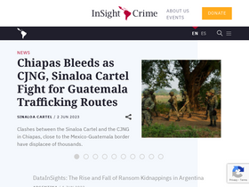 'insightcrime.org' screenshot
