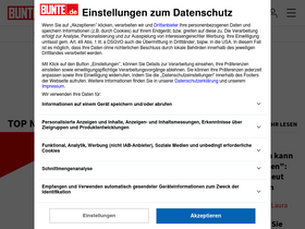 'bunte.de' screenshot