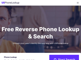 'usphonelookup.com' screenshot