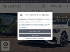 'velonity.fr' screenshot