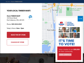 'timbermart.ca' screenshot