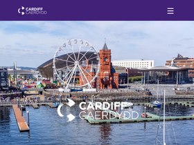 'visitcardiff.com' screenshot