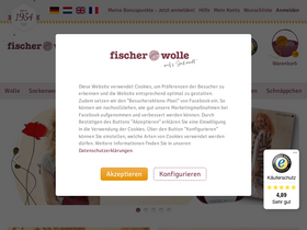 'fischer-wolle.de' screenshot