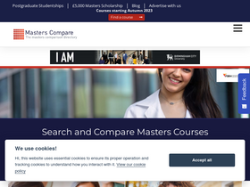 'masterscompare.co.uk' screenshot