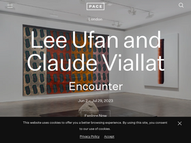 'pacegallery.com' screenshot