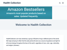 'hadithcollection.com' screenshot