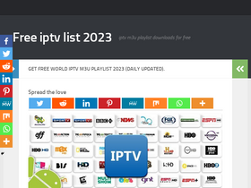 'iptvlistm3u.com' screenshot