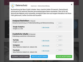 'buchszene.de' screenshot