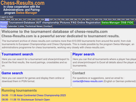 Chess-Results Rating-Server for Iceland