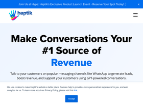 'haptik.ai' screenshot