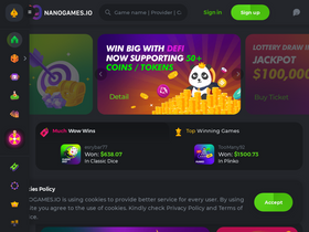 'nanogames.io' screenshot
