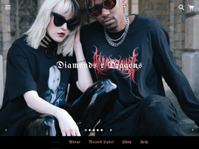 diamondsxdragons.com homepage screenshot
