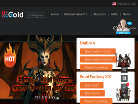 'ssegold.com' screenshot