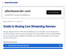 allenboxersbr.com homepage screenshot