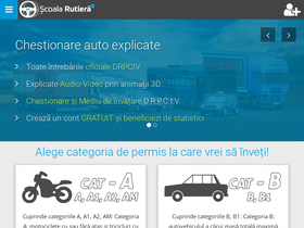 'scoalarutiera.ro' screenshot