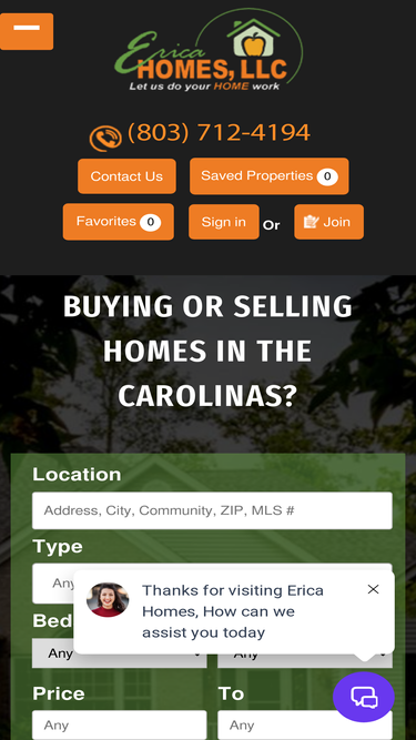 ericahomes.com