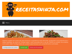 'receitasninja.com' screenshot