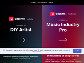 'viberate.com' screenshot