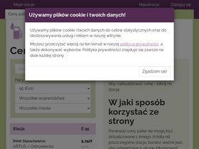 'cenapaliw.pl' screenshot