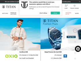'titan.co.in' screenshot