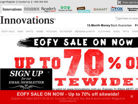 'innovations.com.au' screenshot