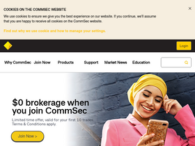 'commsec.com.au' screenshot