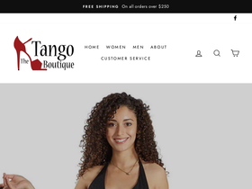 thetangoboutique.com homepage screenshot